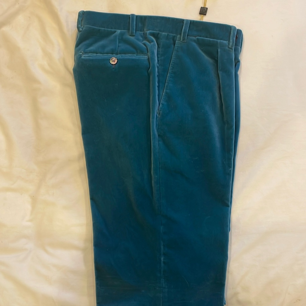 Brand New Canali Velour Pants Size 50